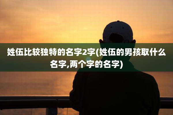 姓伍比较独特的名字2字(姓伍的男孩取什么名字,两个字的名字)