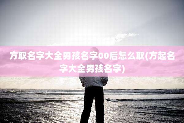 方取名字大全男孩名字00后怎么取(方起名字大全男孩名字)