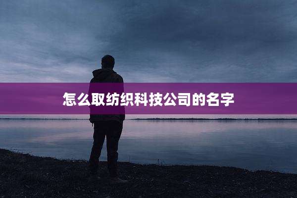 怎么取纺织科技公司的名字