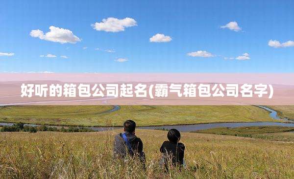 好听的箱包公司起名(霸气箱包公司名字)
