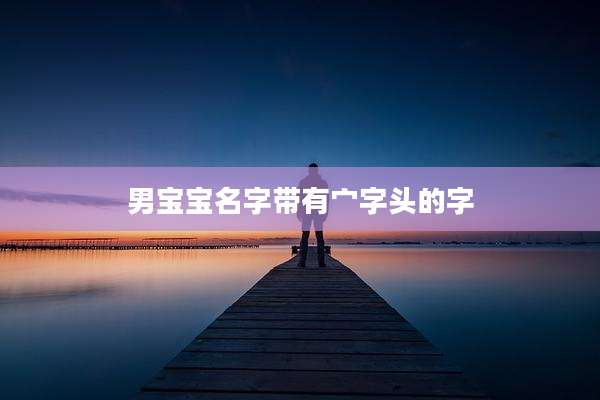 男宝宝名字带有宀字头的字
