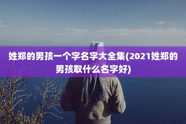 姓郑的男孩一个字名字大全集(2021姓郑的男孩取什么名字好)