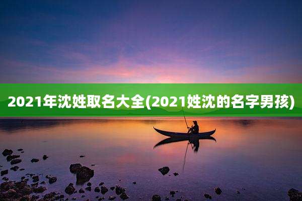 2021年沈姓取名大全(2021姓沈的名字男孩)