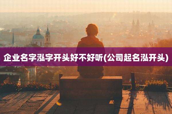 企业名字泓字开头好不好听(公司起名泓开头)