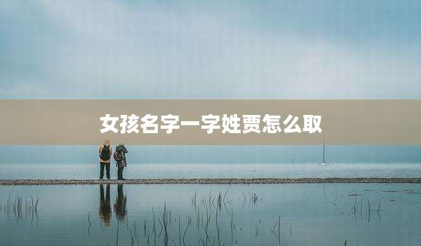 女孩名字一字姓贾怎么取