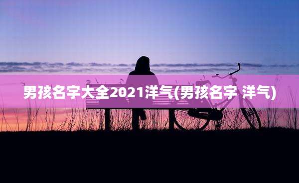男孩名字大全2021洋气(男孩名字 洋气)