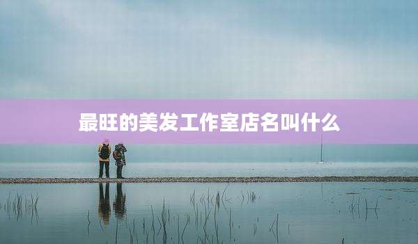 最旺的美发工作室店名叫什么