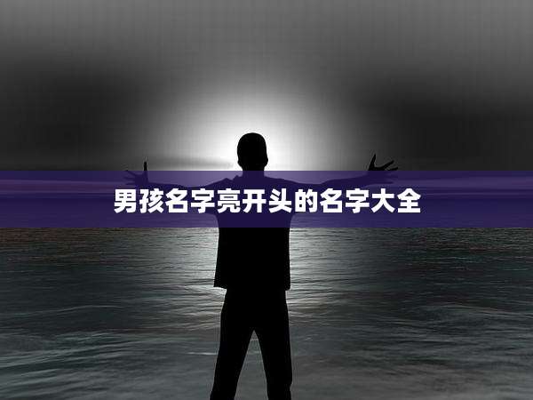 男孩名字亮开头的名字大全