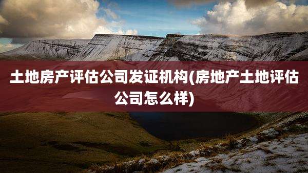 土地房产评估公司发证机构(房地产土地评估公司怎么样)