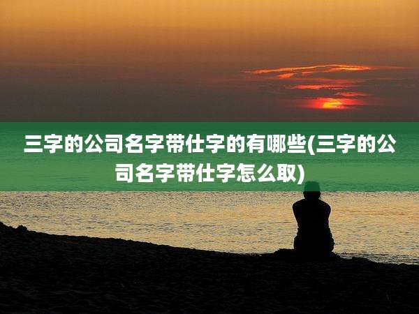 三字的公司名字带仕字的有哪些(三字的公司名字带仕字怎么取)