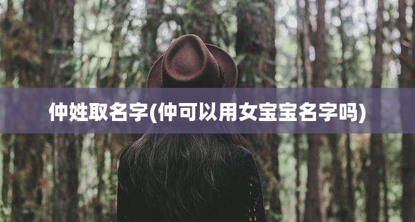 仲姓取名字(仲可以用女宝宝名字吗)