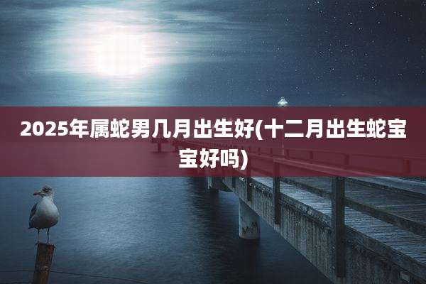 2025年属蛇男几月出生好(十二月出生蛇宝宝好吗)