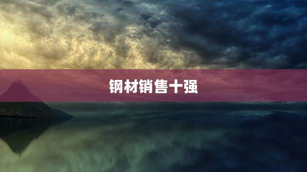 钢材销售十强