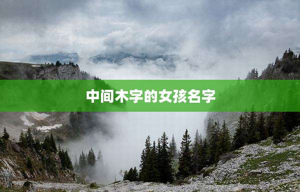 中间木字的女孩名字