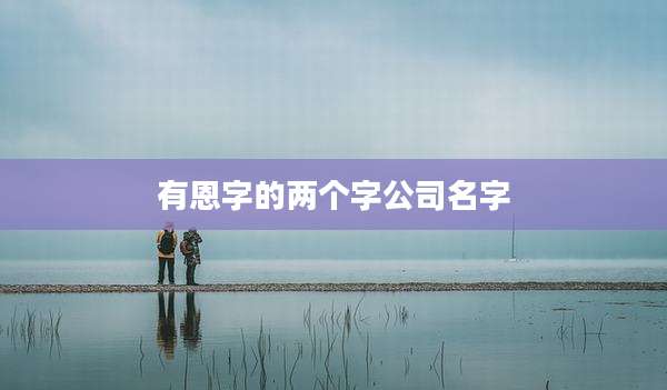 有恩字的两个字公司名字