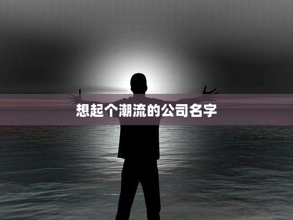 想起个潮流的公司名字