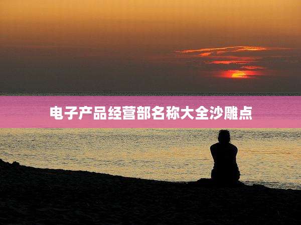 电子产品经营部名称大全沙雕点