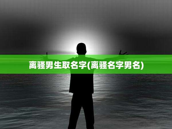 离骚男生取名字(离骚名字男名)