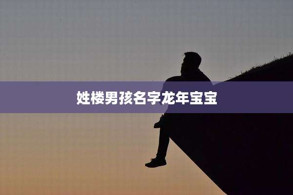 姓楼男孩名字龙年宝宝