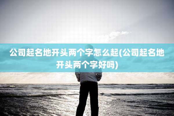 公司起名地开头两个字怎么起(公司起名地开头两个字好吗)