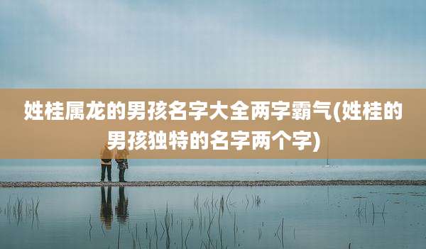 姓桂属龙的男孩名字大全两字霸气(姓桂的男孩独特的名字两个字)