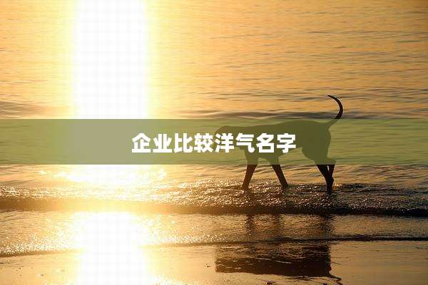 企业比较洋气名字
