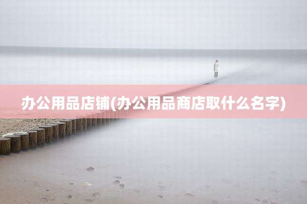 办公用品店铺(办公用品商店取什么名字)