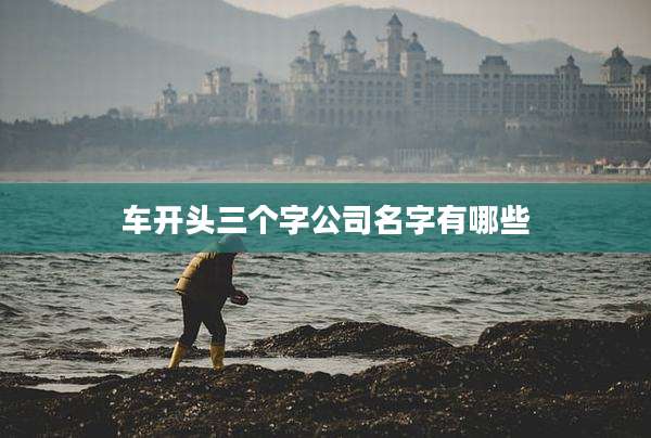 车开头三个字公司名字有哪些
