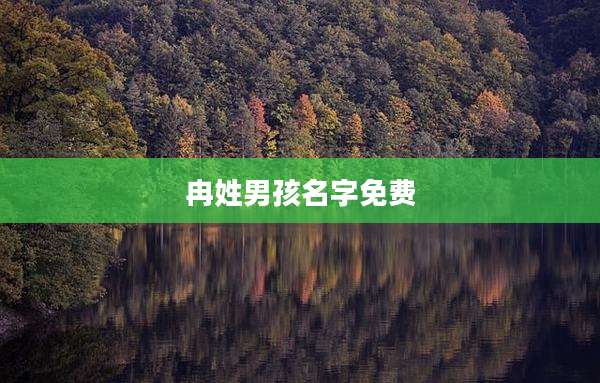冉姓男孩名字免费