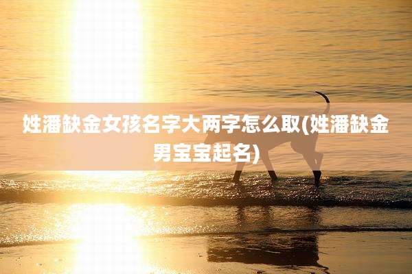 姓潘缺金女孩名字大两字怎么取(姓潘缺金男宝宝起名)