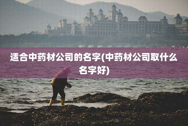 适合中药材公司的名字(中药材公司取什么名字好)