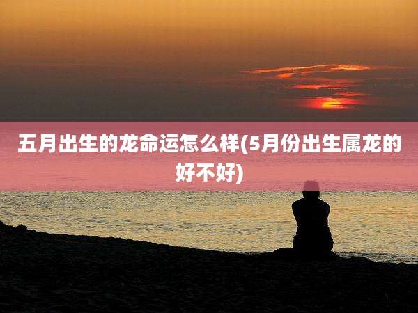 五月出生的龙命运怎么样(5月份出生属龙的好不好)
