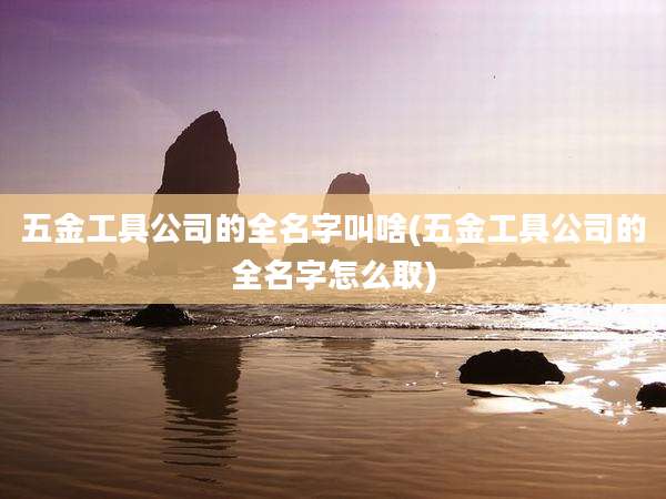 五金工具公司的全名字叫啥(五金工具公司的全名字怎么取)
