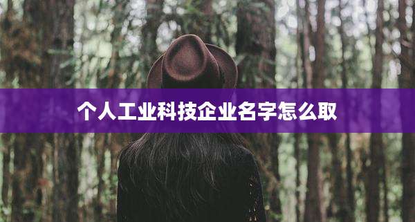 个人工业科技企业名字怎么取