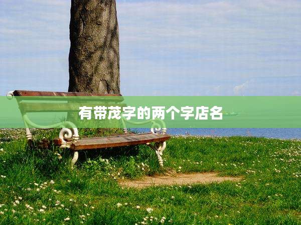 有带茂字的两个字店名