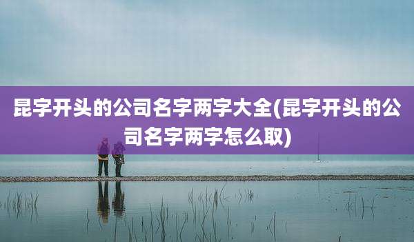 昆字开头的公司名字两字大全(昆字开头的公司名字两字怎么取)