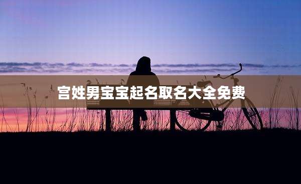 宫姓男宝宝起名取名大全免费