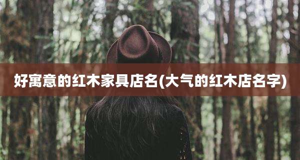 好寓意的红木家具店名(大气的红木店名字)