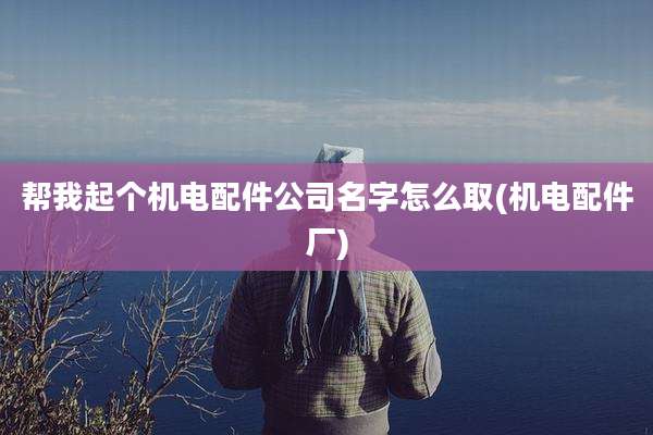 帮我起个机电配件公司名字怎么取(机电配件厂)