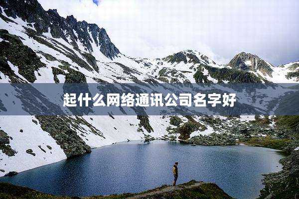 起什么网络通讯公司名字好