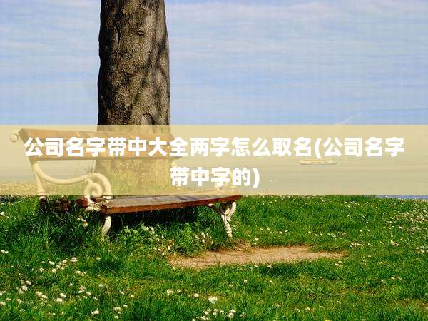 公司名字带中大全两字怎么取名(公司名字带中字的)