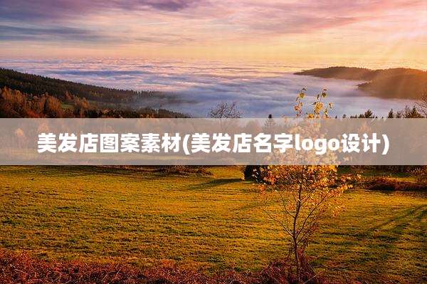 美发店图案素材(美发店名字logo设计)
