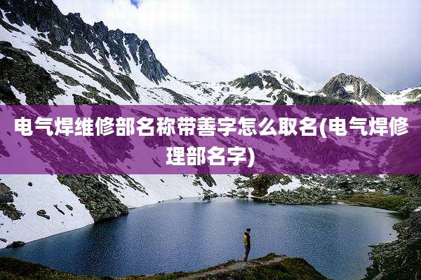 电气焊维修部名称带善字怎么取名(电气焊修理部名字)