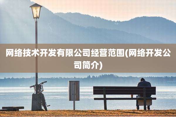 网络技术开发有限公司经营范围(网络开发公司简介)