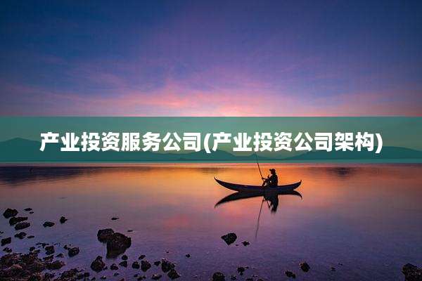 产业投资服务公司(产业投资公司架构)