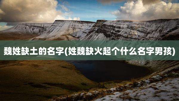 魏姓缺土的名字(姓魏缺火起个什么名字男孩)