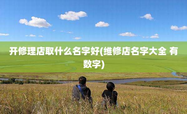 开修理店取什么名字好(维修店名字大全 有数字)