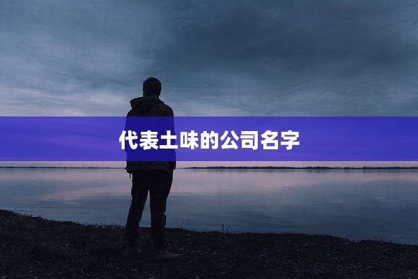代表土味的公司名字