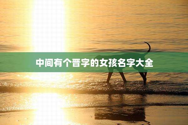 中间有个晋字的女孩名字大全