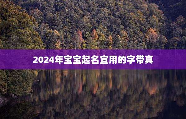 2024年宝宝起名宜用的字带真